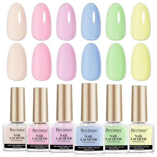 Miniatura 14 de Esmalte de uñas de secado rápido, color rosa, esmalte de uñas transparente, esmalte de uñas de secado rápido regular, a granel, sin gel, de larga