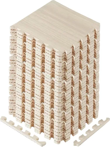 Miniatura 19 de Yes4All Alfombrillas Entrelazadas de EVA, Baldosas de Suelo tipo Rompecabezas, Acolchado de Suelo de Espuma con Borde para Muebles, Espacio
