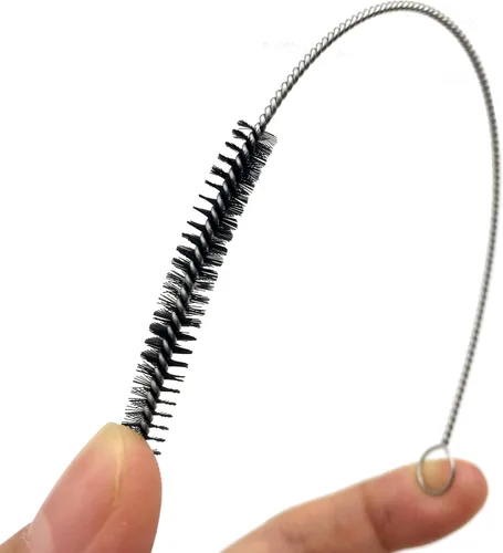 Miniatura 4 de Juego de 10 cepillos de limpieza para pajitas de acero inoxidable, cerdas de nailon duraderas, varios tamaños para popotes reutilizables, tazas