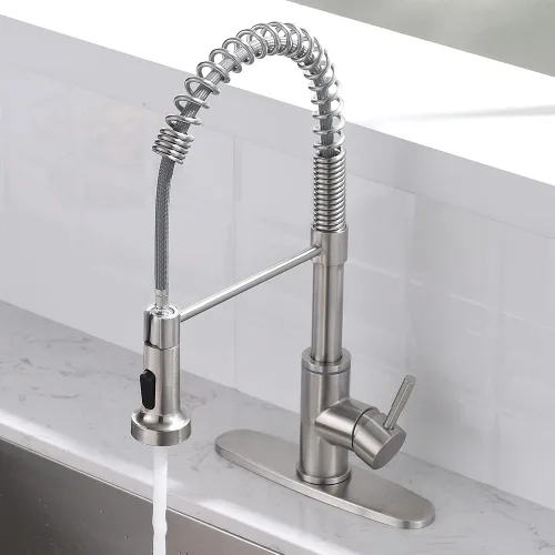 Miniatura 6 de Cubierta de orificio para placa de cubierta para baño o fregadero de cocina, grifo mezclador de un solo orificio, acero inoxidable de 10 pulgadas