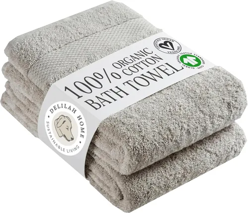 Miniatura 20 de Delilah Home Toallas de baño de algodón turco, suaves y absorbentes, 100% orgánicas, tejido grueso de 700 GSM, suaves para pieles sensibles, 6