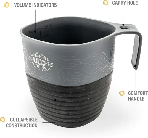 Miniatura 3 de UCO Vaso plegable para camping, mochilero y senderismo, 12 onzas (paquete de 2)