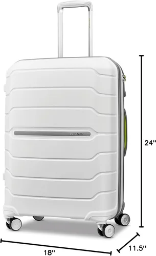 Miniatura 48 de Samsonite Freeform – Maleta rígida, expandible con ruedas dobles giratorias, Blanco