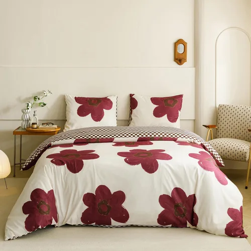 Miniatura 43 de Juego de edredón morado, tamaño matrimonial, color malva sólido, suave, moderno, color oscuro, transpirable, para mujeres y hombres, edredón lavanda