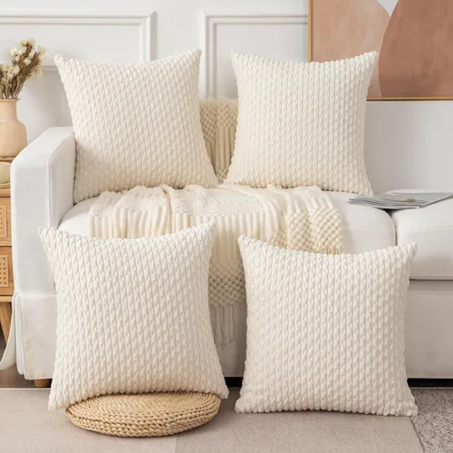 Miniatura 27 de UGASA - Funda de almohada decorativa de pana suave de otoño de 12 x 20 pulgadas, diseño bohemio a rayas, oblonga, para sofá, sala de estar, cama