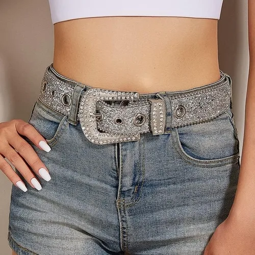 Miniatura 2 de RICHTRUE Y2k Accessories - Cinturón Y2k con diamantes de imitación para mujer, ropa Y2k, cinturones de moda Y2k