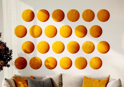 Miniatura 61 de Paneles de arte acústicos decorativos de terciopelo suave para pared, azulejos absorbentes e insonorizantes ecoamortiguadores, tablones suaves Blanco