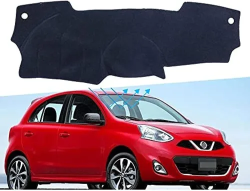 BIVVI Alfombrilla antideslizante para tablero de instrumentos de coche, para Nissan Micra March K13 2011 2012 2013 2014 2015 2016 alfombrilla