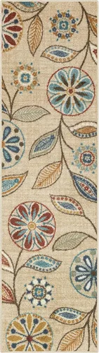 Miniatura 39 de Maples Rugs Reggie - Alfombra de pasillo floral, fabricada en Estados Unidos, lavable, antideslizante, alfombra de interior para cocina, pasillo