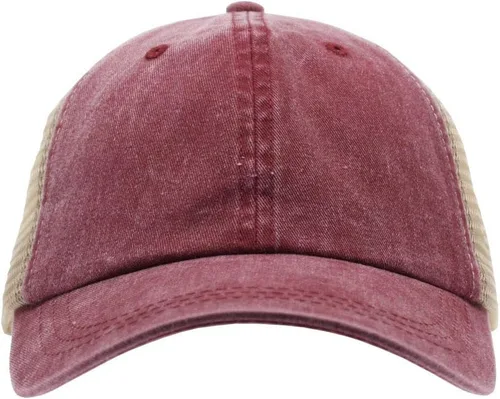Miniatura 2 de Gorra de béisbol ajustable de malla suave de algodón lavado vintage
