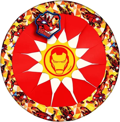 JA-RU Marvel Avengers Iron Man - Disco volador suave de juguete (1 unidad) – Discos voladores de 12 pulgadas para niños | Juguetes de recreo al aire