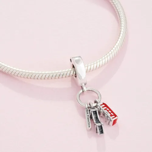 Miniatura 4 de PANDORA Joyería San Francisco Highlights - Dije de plata de ley, Metal Esmalte, no aplica