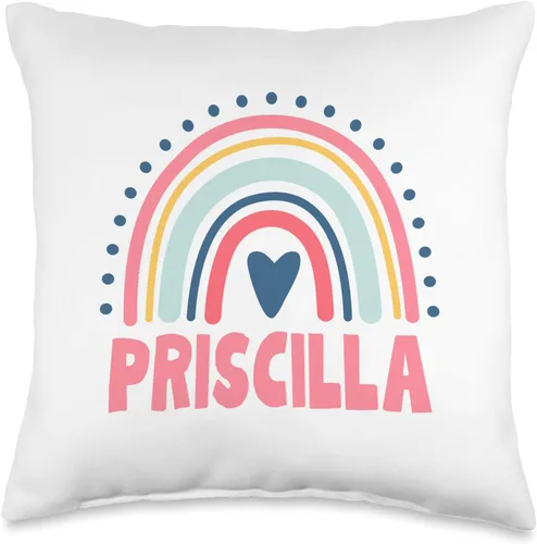 Idea Regalo Personalizzata con Nome Gifts Idea Priscilla Name Custom Woman Myth Legend - Almohada para fiesta de cumpleaños, 16 x 16 pulgadas,