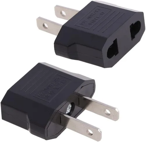 Miniatura 7 de ANRANK E-U4113619AK Adaptador de enchufe europeo a estadounidense (negro, paquete de 2)