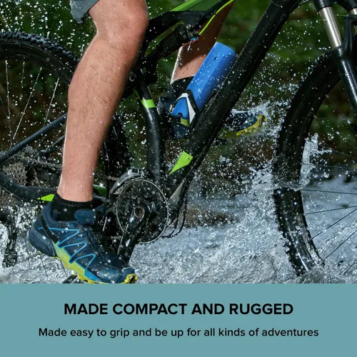 Miniatura 6 de Creative MUVO Go - Altavoz portátil impermeable Bluetooth 5.3 con hasta 18 horas de duración de la batería, IPX7 resistente al agua y potente Azul