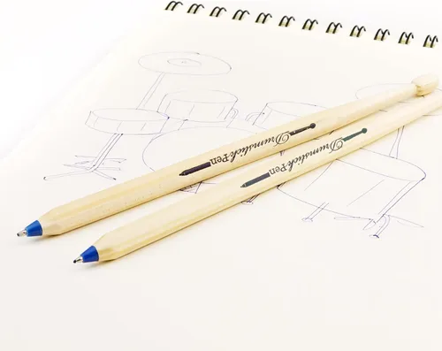 Miniatura 2 de Suck UK Bolígrafos en forma de baquetas - Regalos de batería originales para hombres y amantes de la música - Bolígrafo con forma de baqueta
