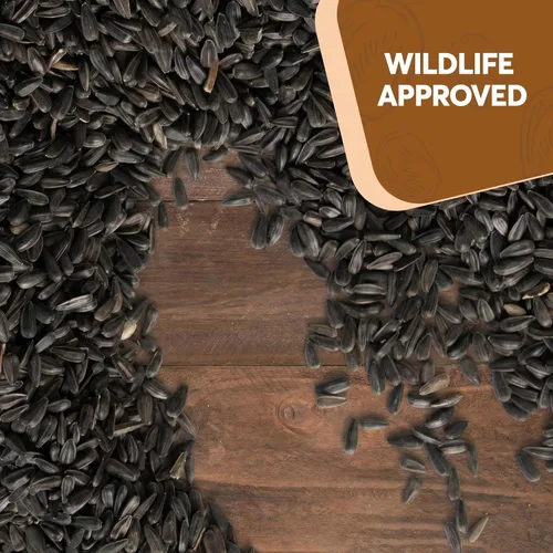 Miniatura 6 de Semillas de girasol de aceite negro de 50 libras para pájaros - Alimento premium para la vida silvestre - Sin OMG - Cultivado en los Estados Unidos