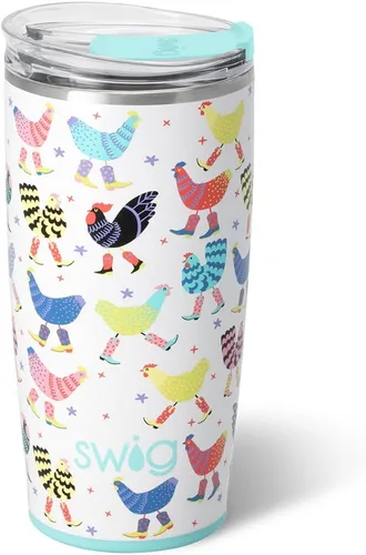 Miniatura 77 de Swig Life - Vaso aislante de 22 onzas, vaso de viaje para café con tapa, taza de café para viaje compatible con portavasos, de acero inoxidable