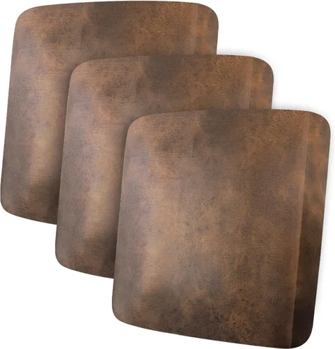 Miniatura 32 de ANARACHON Fundas de cojín de sofá con aspecto de cuero, juego de fundas de asiento de sofá, protector de muebles para sillón seccional, sofá biplaza