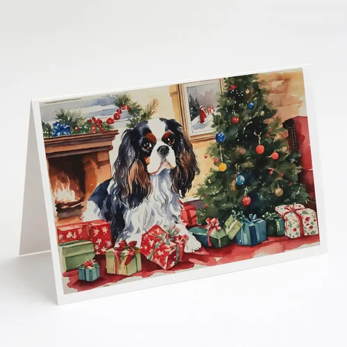Miniatura 113 de Caroline's Treasures DAC2753GCA7P Paquete de 8 tarjetas de felicitación navideña acogedora de Husky siberiano Tarjetas en blanco con sobres