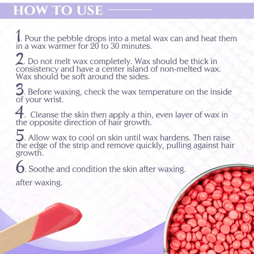 Miniatura 5 de Satin Smooth Cera de guijarros de cereza silvestre Cera dura con vitamina E Ideal para todo tipo de piel y áreas delicadas, 35 onzas Wild Cherry