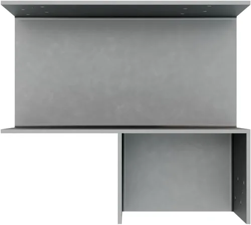 Miniatura 3 de Simpson Strong-Tie ECCLRQ666SDS - ECCLLQ Tapa de columna de extremo en forma de L para vigas 6X y poste 6X con tornillos SDS, soporte de marco