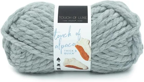 Miniatura 7 de Lion Brand Yarn Touch of Alpaca - Ovillo de lana grueso y rápido para tejer, ganchillo y manualidades, 1 unidad, color borgoña