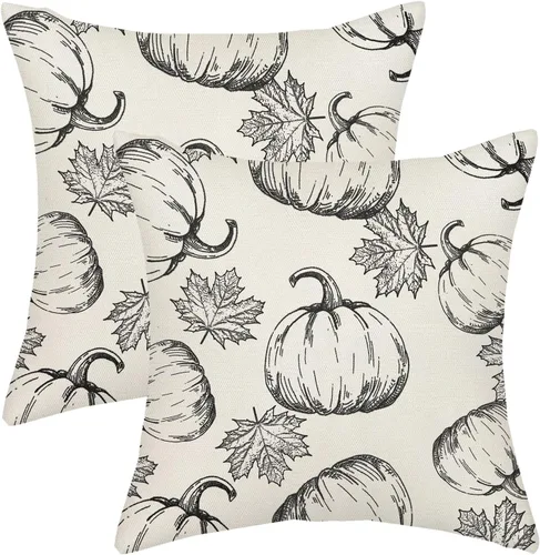 Miniatura 52 de AGAYNA Juego de 2 fundas de almohada decorativas con diseño de acuarela verde salvia para árbol de Navidad de 16 x 16 pulgadas, para sofá, invierno