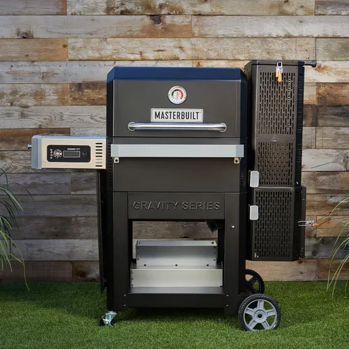 Miniatura 2 de Masterbuilt Gravity Series 800 Parrilla ahumadora - Parrilla de carbón más inserto de plancha, control digital, conectividad de aplicaciones, 800
