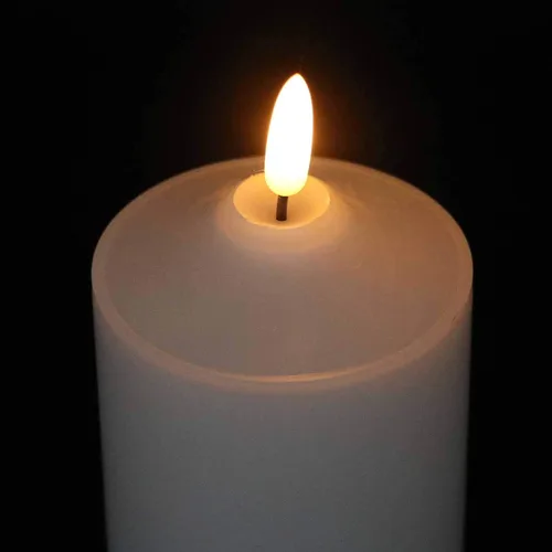 Miniatura 6 de Eldnacele Velas LED parpadeantes sin llama impermeables para exteriores con temporizador remoto, funciona con pilas, velas de plástico con mecha 3D