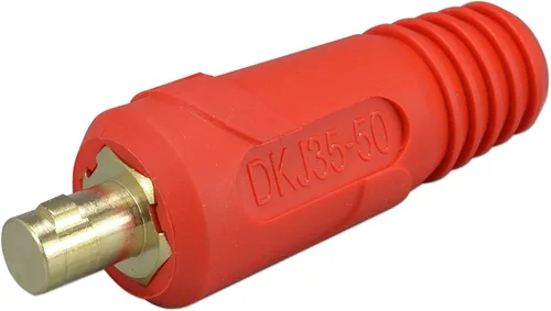 Miniatura 8 de RIVERWELD TIG Cable de soldadura Panel Conector Plug DKJ35-50 315Amp con color rojo y negro Dinse-Style Quick Fitting 4pcs
