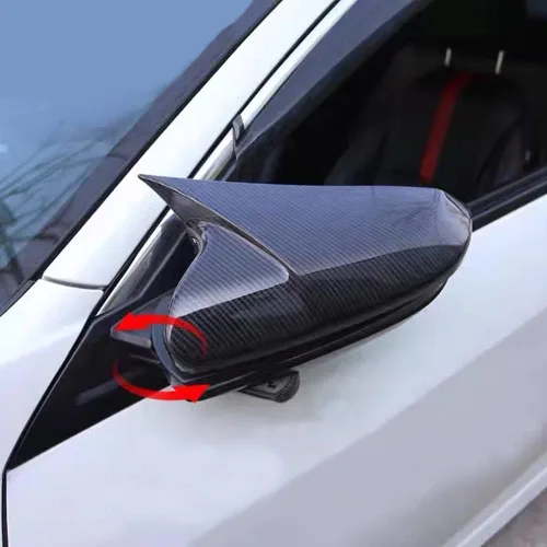 Miniatura 5 de Cubierta de espejo retrovisor lateral de cuerno de buey para automóvil, protector de espejo retrovisor, cubiertas de decoración, accesorios