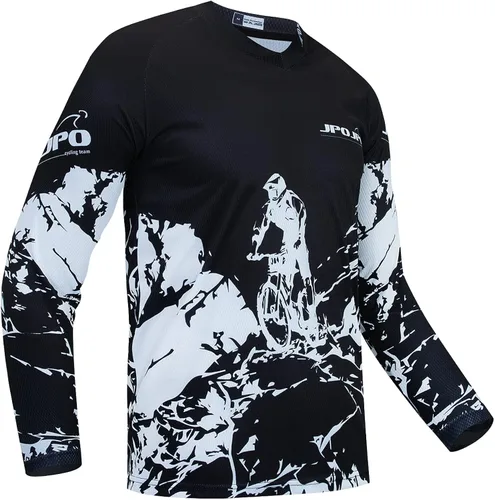 Miniatura 2 de JPOJPO Jersey MX Motocross Jerseys Dirt Bike Downhill Racing Camiseta de equitación verde, forro polar verde con licencia oficial de star wars