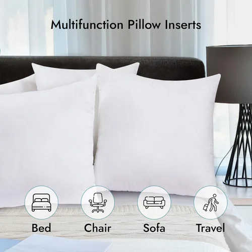Miniatura 6 de ROYALE LINENS Relleno de almohada de 14 x 18 pulgadas, relleno alternativo de plumón, paquete de 1 almohada rectangular, almohadas de cama y sofá