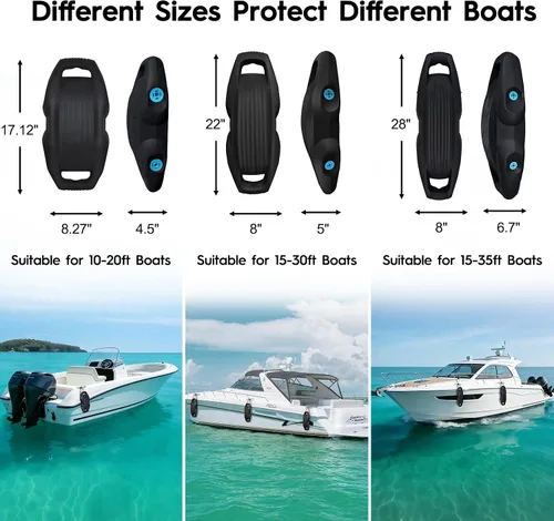 Miniatura 4 de AWEMUFA Defensas de Barco Fáciles de Instalar Parachoques para Atraque Defensa Ideal para Pontón, Lobina, Moto Acuática y Barcos de Pesca