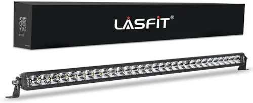 Miniatura 15 de LASFIT Barra de luz LED de 42 pulgadas, impermeable IP67, haz combinado puntual y de inundación, luz de conducción todoterreno para Wrangler, Blanco