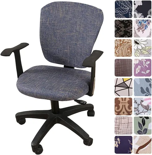 Miniatura 29 de Melaluxe - Funda para silla de oficina de computadora, funda universal protectora y elástica, cubierta elástica para silla giratoria