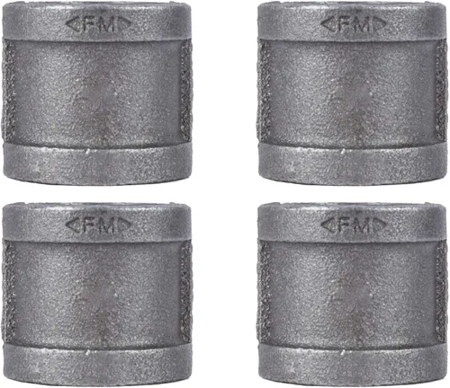 Miniatura 22 de PIPE DECOR - Brida de piso cuadrada de 1 pulgada, paquete de 4 unidades, hierro maleable, compatible con tubos de plomería de acero negro de un