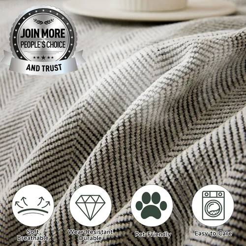 Miniatura 159 de STACYPIK Funda de sofá gris impermeable para perros, funda de sofá antideslizante para sofá de 3 cojines, funda seccional lavable para forma de L