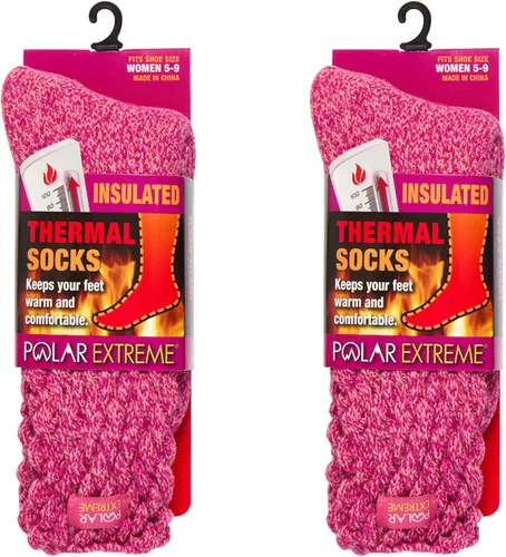 Miniatura 11 de Polar Extreme Calcetines térmicos de senderismo – acolchados, aislados, cálidos para botas, mujeres y hombres, talla única para la mayoría de 4-10