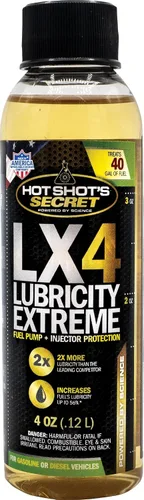 Miniatura 9 de Hot Shot's Secret LX4 Lubricity Extreme 1 galón, tratamiento de combustible para todos los motores, aditivo de gasolina y diésel, el aditivo