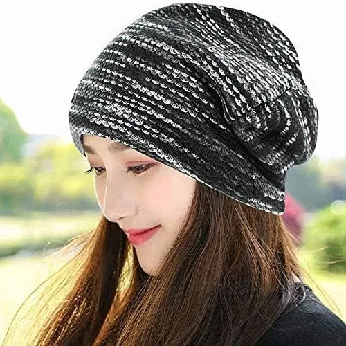 Miniatura 3 de Gorro de punto unisex para hombre y mujer, con forro de felpa