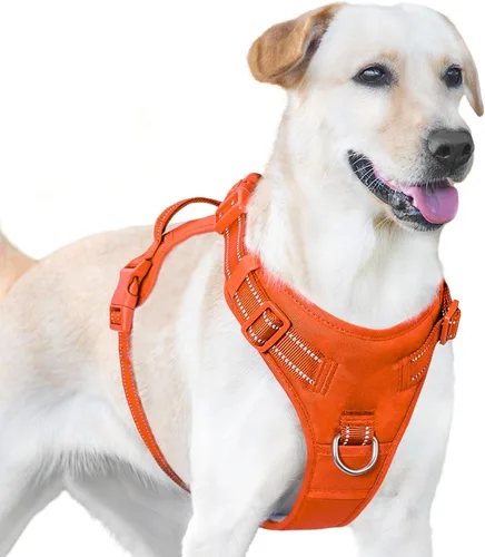 Miniatura 10 de Arnés sin tirones para perro, chaleco reflectante para cachorros para perros pequeños, medianos y grandes (negro, XS)