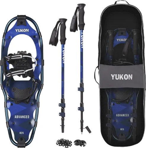 Miniatura 9 de Yukon Charlie's Kit avanzado de raquetas de nieve, incluye raquetas de nieve, bastones de senderismo y bolsa de viaje