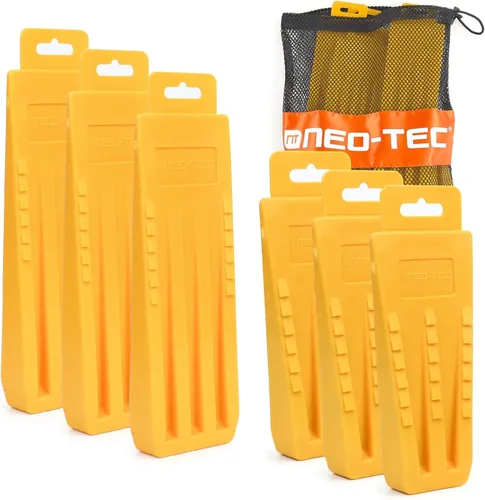 Miniatura 10 de NEO-TEC Paquete de 6 cuñas de tala de árboles, cuñas de motosierra, equipo de corte de árboles de 5.5 + 8 pulgadas, equipo de corte de árboles