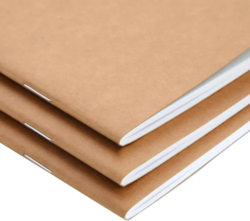 Miniatura 8 de Paper Junkie Cuadernos a Granel - A6 de 4 x 6 Pulgadas, Kraft, Sin Líneas, Paquete de 24 - Cuaderno de Bocetos en Blanco y Mini Blocs de Bocetos