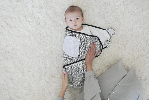 Miniatura 9 de BaeBae Goods Manta para envolver al bebé, juego de 4 envolturas ajustables para bebés, mantas para envolver pañales para niños y niñas, hechas