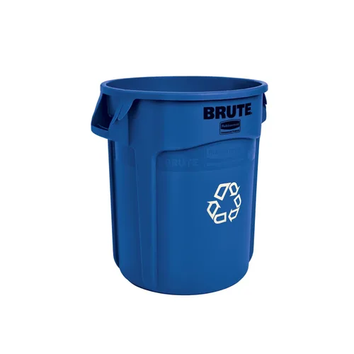 Miniatura 22 de Rubbermaid Commercial Products BRUTE - Bote de basura redondo resistente, 20 galones, azul, para paisajistas/sitios