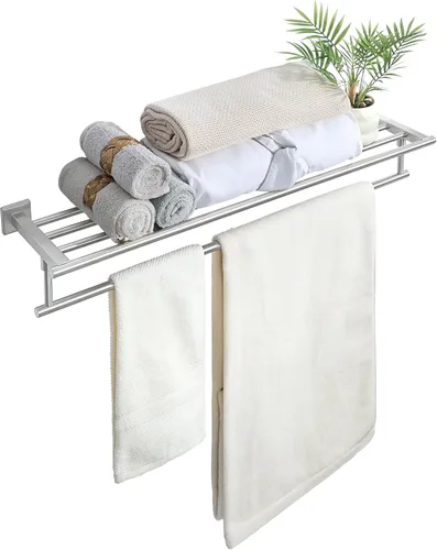 Miniatura 19 de Alise - Toallero de 16 pulgadas para baño, toallero de pared con barras de torre, estante de baño de acero inoxidable SUS 304, soporte de toalla