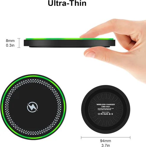 Miniatura 4 de Almohadilla de carga inalámbrica de 15 W para Motorola Razr 2024 Moto G Stylus 5G 2025 G Power 2025 Edge Edge+ Razr+ X50 Ultra Razr 50 Ultra